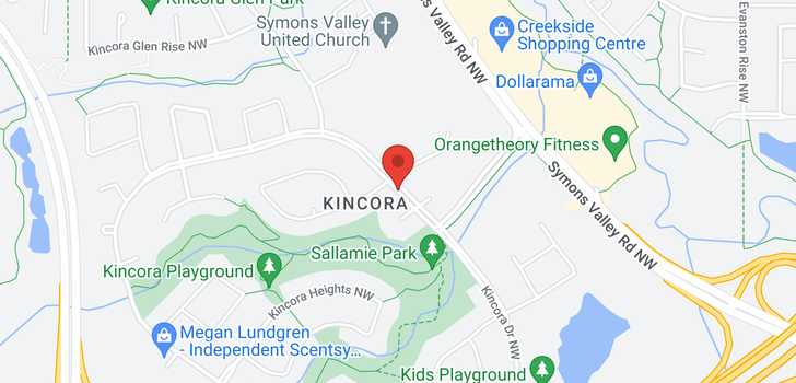 map of 265 KINCORA HT NW